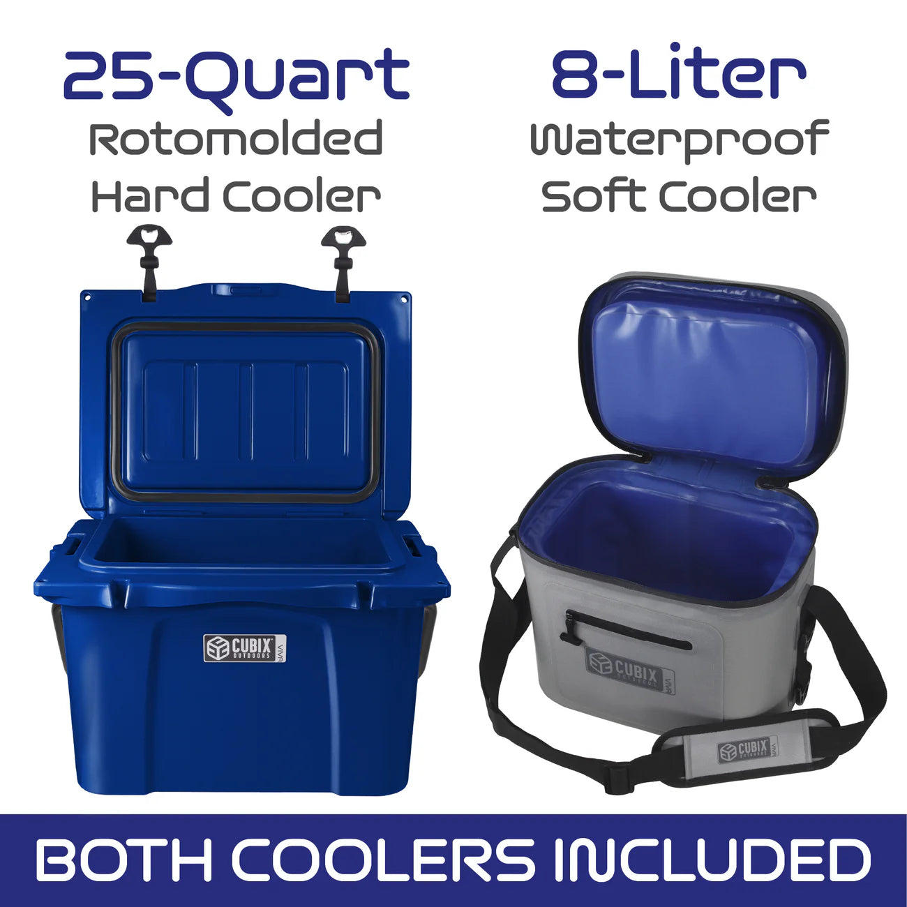 25 QUART HARD COOLER WITH 8L SOFT COOLER- VIVA