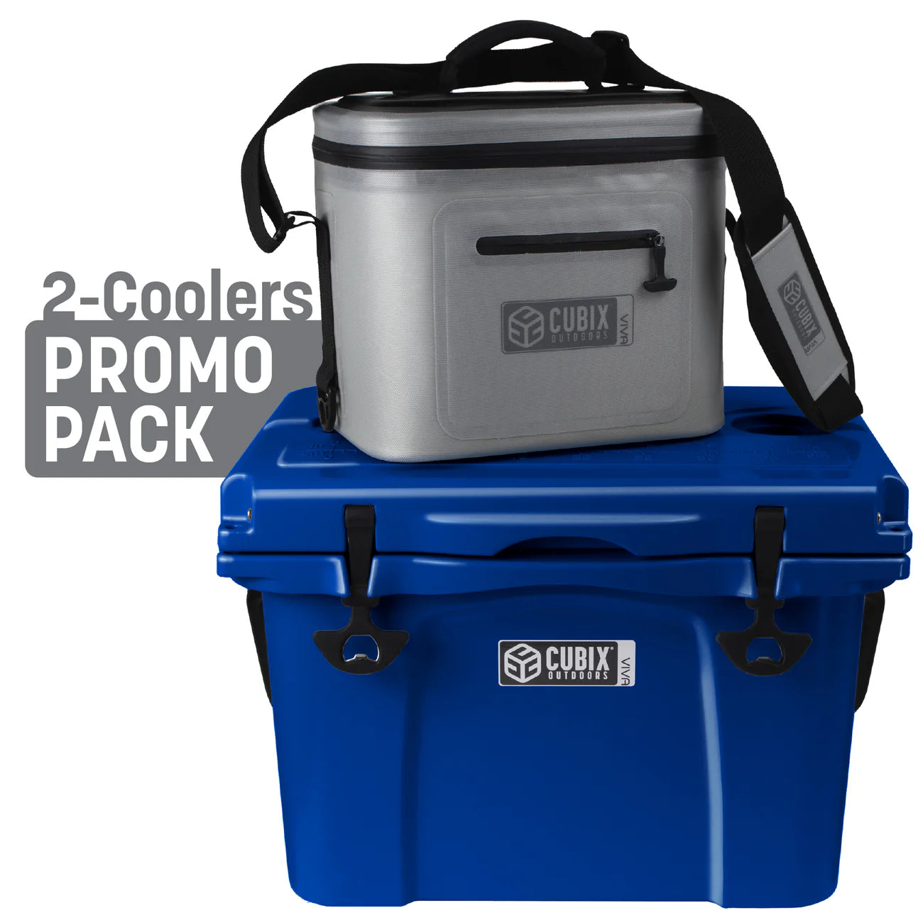 25 QUART HARD COOLER WITH 8L SOFT COOLER- VIVA